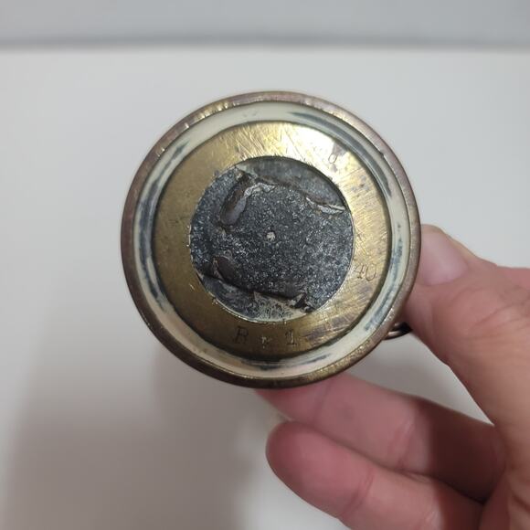 Trench art ammo Artillery Shell Scoop Vessel Flower 1940s - Picture 7 of 9